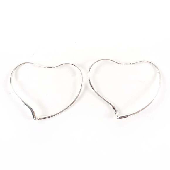 Tiffany & Co. Jewelry - TIFFANY Authentic Silver Heart Earrings